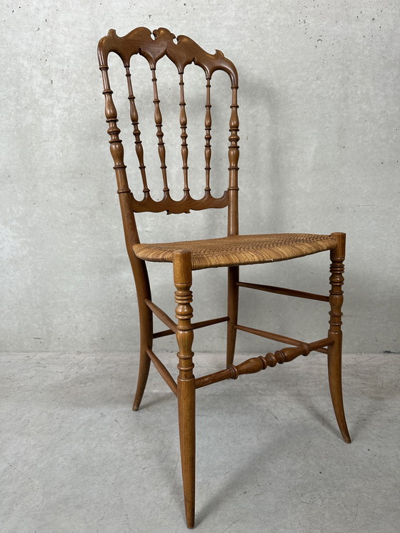 Image 1 of 2x vintage original Chiavari chairs - wood