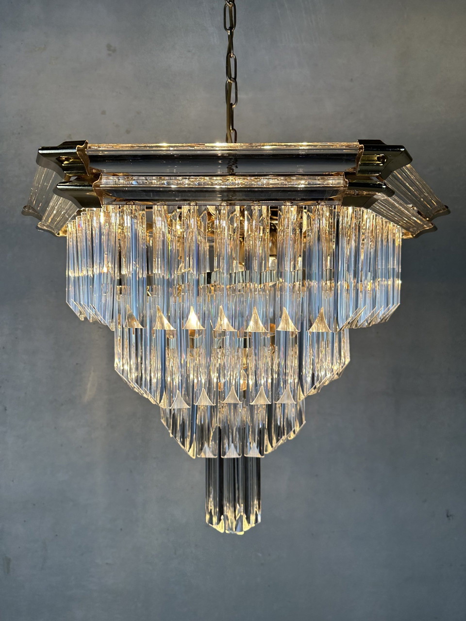 Lampadario vintage Xl Bakalowits & Sohne esagonale