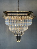 Lampadario vintage Xl Bakalowits &amp; Sohne esagonale