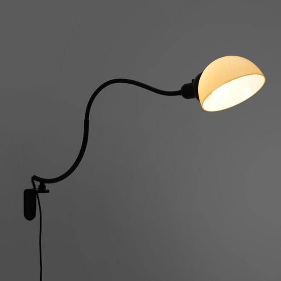 Image 1 of Vintage “Tomos 3” wall lamp in black painted metal by Kazuhide Takahama for Sirrah, Italy 1970