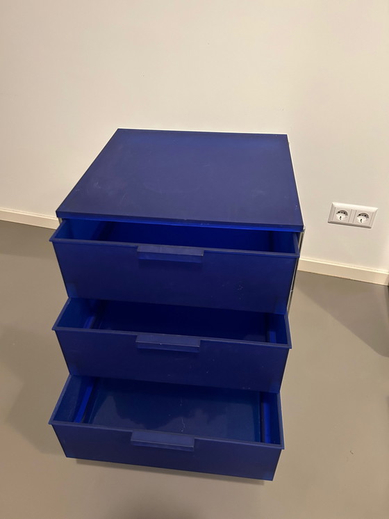 Image 1 of Kartell Mobil 3 Trolley Cobalt Blue