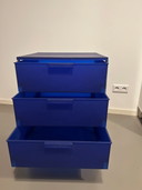 Kartell Mobil 3 Trolley Cobalt Blue