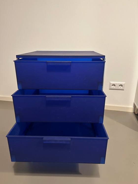 Image 1 of Kartell Mobil 3 Trolley Cobalt Blue