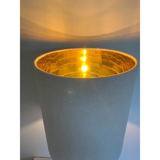 Image 1 of Contemporary Sea-Green Murano Glass Table Lamp With Shade