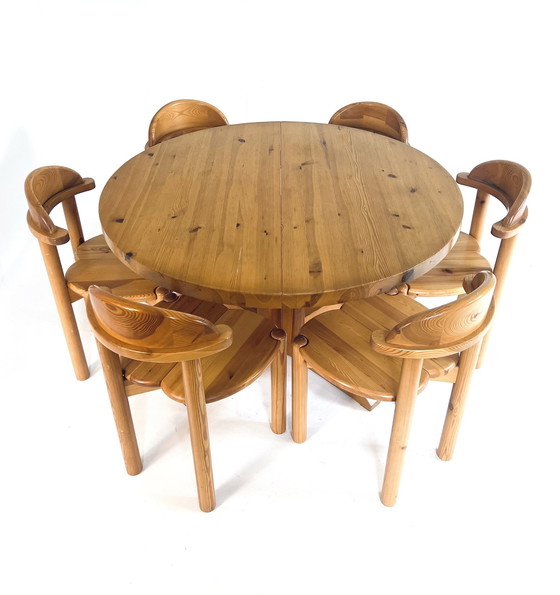 Image 1 of Pinewood Danish Dining Room Set '60