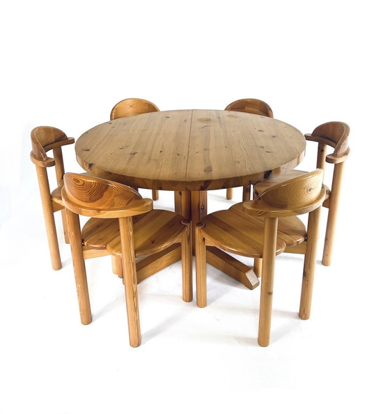 Image 1 of Pinewood Danish Dining Room Set '60