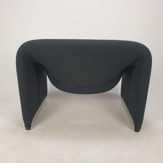 Image 1 of Vintage Groovy F598 armchair in wool fabric by Pierre Paulin for Artifort, 1980