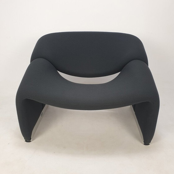 Image 1 of Vintage Groovy F598 armchair in wool fabric by Pierre Paulin for Artifort, 1980