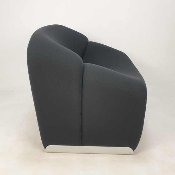 Image 1 of Vintage Groovy F598 armchair in wool fabric by Pierre Paulin for Artifort, 1980
