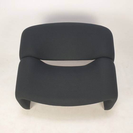 Image 1 of Vintage Groovy F598 armchair in wool fabric by Pierre Paulin for Artifort, 1980