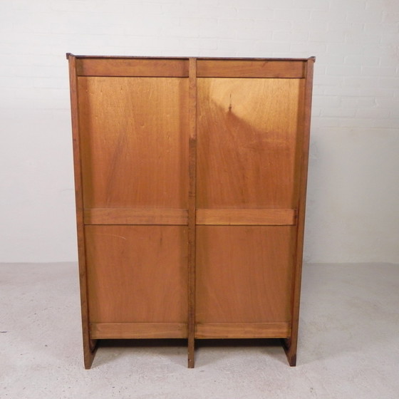 Image 1 of Oak Shutter Cabinet With 2 Shutters, 120 Cm High