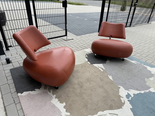 2 Leolux Pallone Armchairs In & Outdoor