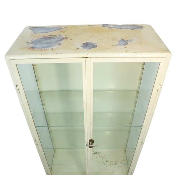 Image 1 of Old Apothecary Cabinet Display Case