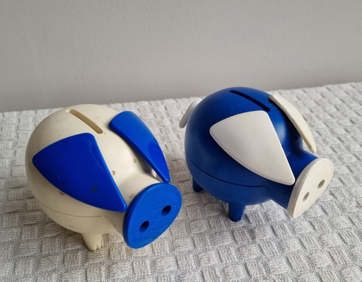 Danish Design Piggy Bank Duo, Poul Willumsen For Rabobank