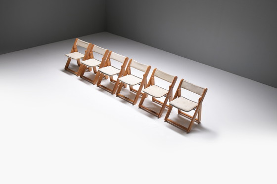 Image 1 of Superbe ensemble de 6 chaises de salle à manger Kon-Tiki par Gillis Lundgren pour Ikea Suède