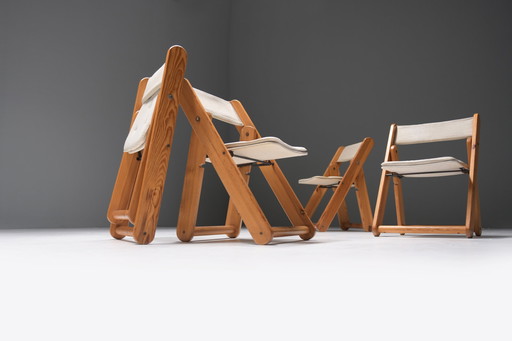 Superbe ensemble de 6 chaises de salle à manger Kon-Tiki par Gillis Lundgren pour Ikea Suède