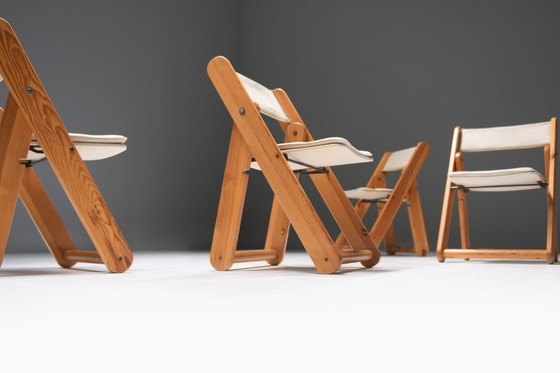 Image 1 of Superbe ensemble de 6 chaises de salle à manger Kon-Tiki par Gillis Lundgren pour Ikea Suède