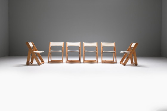 Image 1 of Superbe ensemble de 6 chaises de salle à manger Kon-Tiki par Gillis Lundgren pour Ikea Suède