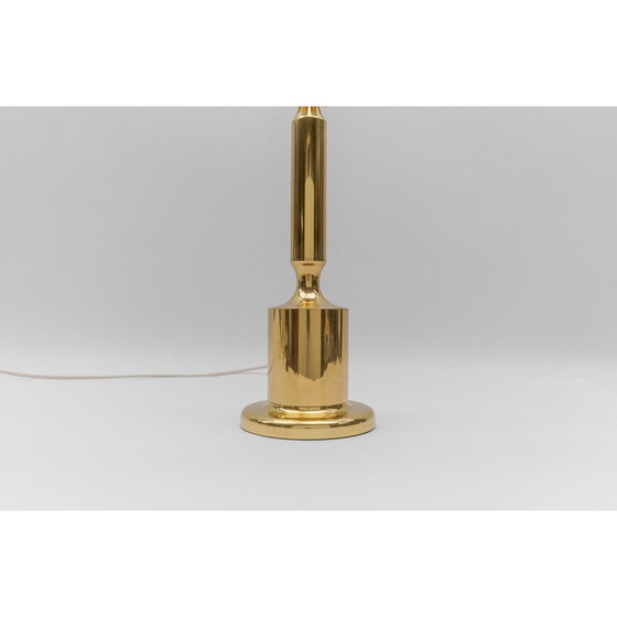 Image 1 of Vintage golden table lamp base, Germany 1960