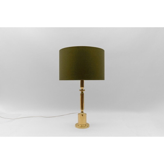 Image 1 of Vintage golden table lamp base, Germany 1960