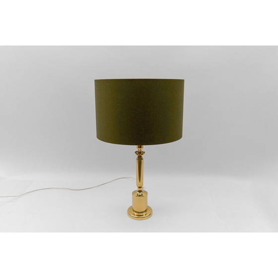 Image 1 of Vintage golden table lamp base, Germany 1960