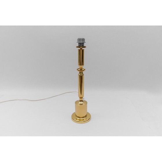 Image 1 of Vintage golden table lamp base, Germany 1960