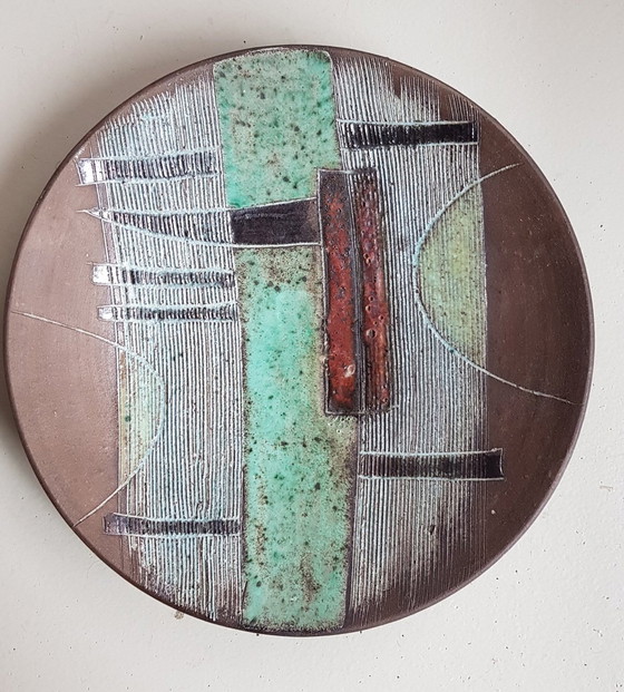 Image 1 of Ceramic Plate By Gerhard Dölz, 1960S