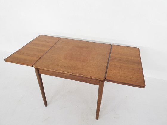 Image 1 of Teak square extendable dining table by Pastoe model TT24