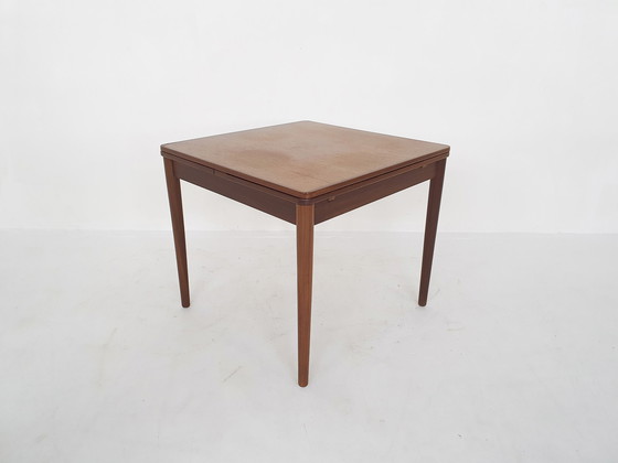 Image 1 of Teak square extendable dining table by Pastoe model TT24