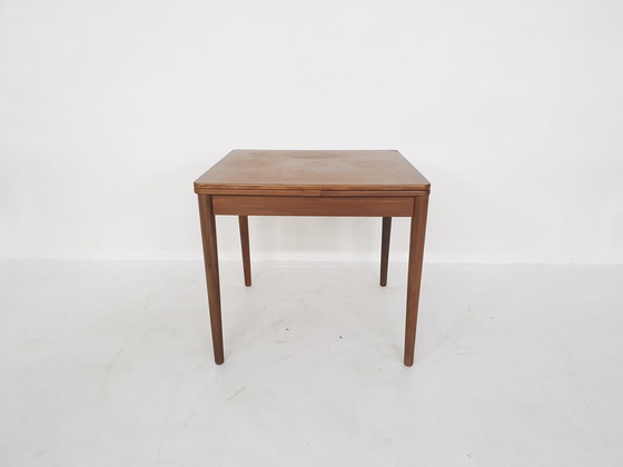 Image 1 of Teak square extendable dining table by Pastoe model TT24