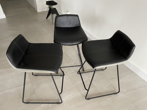 Image 1 of 3x Leolux Barstools Caron