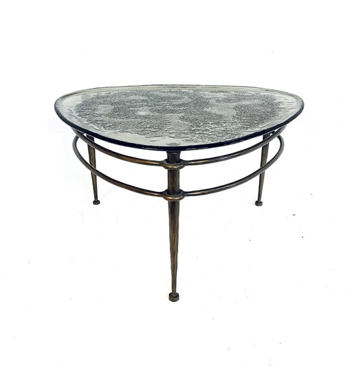 Bronze & Glass Coffee Table, Lothar Klute '80