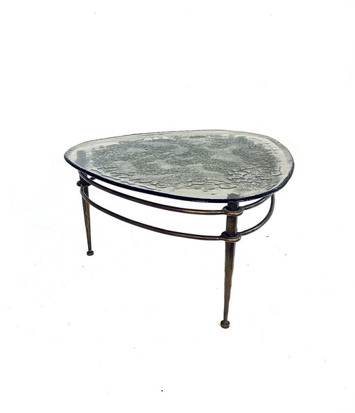 Bronze & Glass Coffee Table, Lothar Klute '80