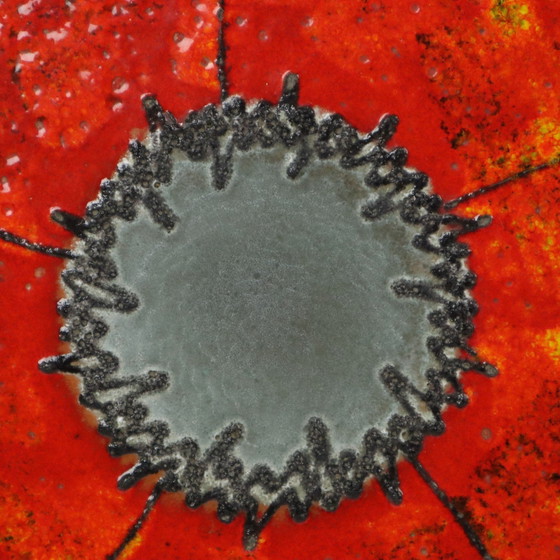 Image 1 of Huge Orange Fat Lava Bowl