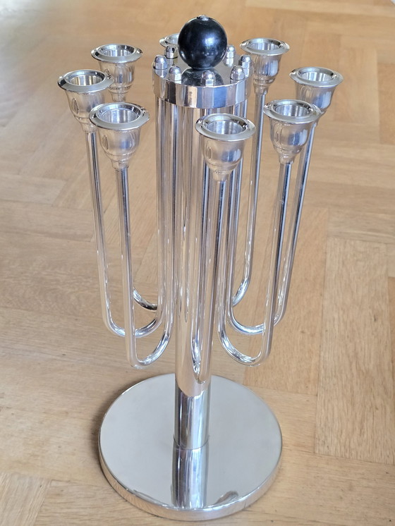 Image 1 of Art Deco 8-Arm Candelabra, Large Model