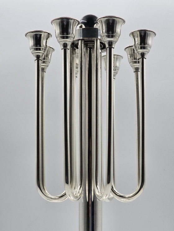 Image 1 of Art Deco 8-Arm Candelabra, Large Model