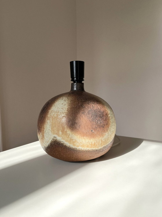 Image 1 of Axella Stoneware Table Lamp/ Lamp Foot, Ceramic, Danish, Globe-Shaped, Vintage 1970S