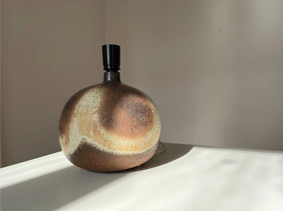 Image 1 of Axella Stoneware Table Lamp/ Lamp Foot, Ceramic, Danish, Globe-Shaped, Vintage 1970S