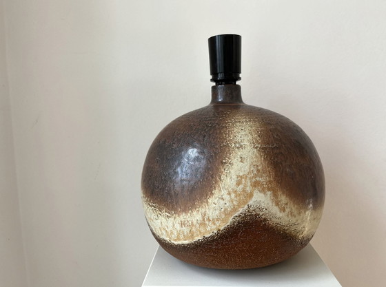 Image 1 of Axella Stoneware Table Lamp/ Lamp Foot, Ceramic, Danish, Globe-Shaped, Vintage 1970S