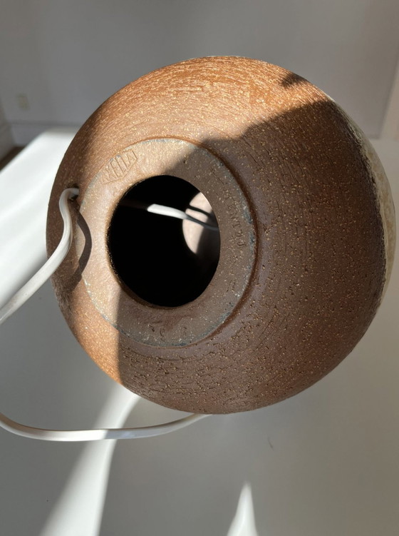 Image 1 of Axella Stoneware Table Lamp/ Lamp Foot, Ceramic, Danish, Globe-Shaped, Vintage 1970S