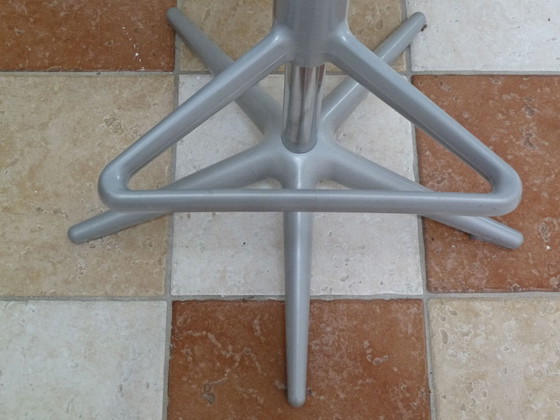 Image 1 of Kartell Tabouret Spoon gris argenté Antonio Citterio