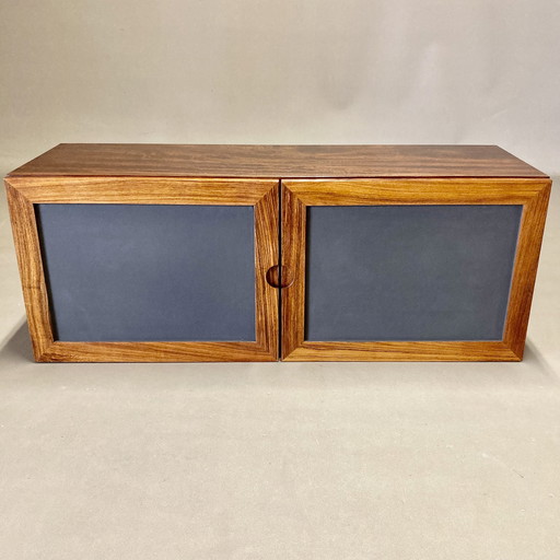 Scandinavian Design Rosewood Hanging Shelf.