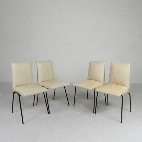 Image 1 of Set Of 4 Meurop Chairs By Pierre Guariche, 1950s