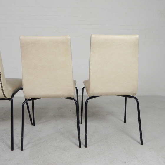 Image 1 of Ensemble de 4 chaises Meurop par Pierre Guariche, années 1950