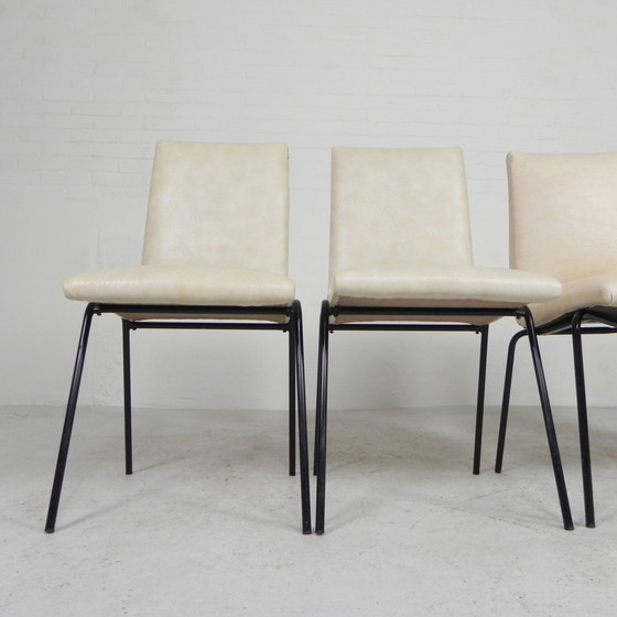 Image 1 of Set Of 4 Meurop Chairs By Pierre Guariche, 1950s