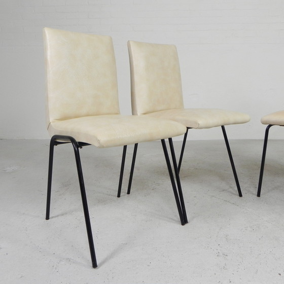 Image 1 of Set Of 4 Meurop Chairs By Pierre Guariche, 1950s