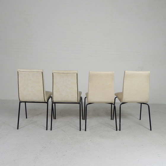 Image 1 of Ensemble de 4 chaises Meurop par Pierre Guariche, années 1950