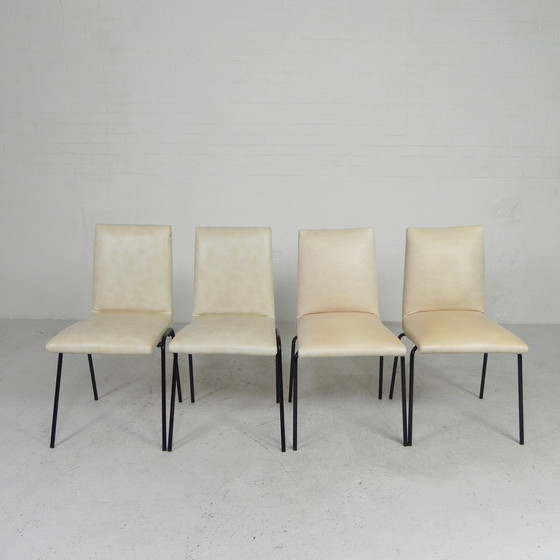 Image 1 of Set Of 4 Meurop Chairs By Pierre Guariche, 1950s