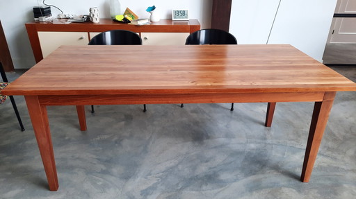 Solid cherry wood table