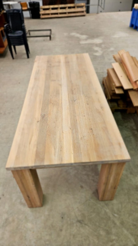 Image 1 of Solid Oak Wooden Table